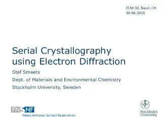Serial snapshot crystallography using electron diffraction