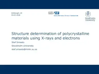 Structure determination of polycrystalline materials using X-rays and electrons