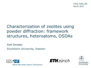 Characterization of zeolites using powder diffraction: frameworks, heteroatoms, and SDAs