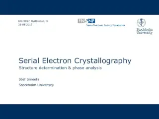 Serial electron diffraction for phase analysis and structure determination