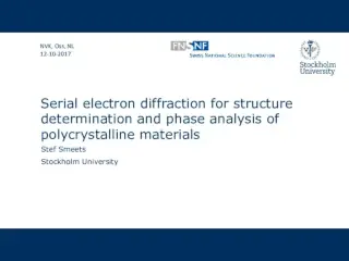 Serial electron diffraction for structure determination and phase analysis of polycrystalline materials